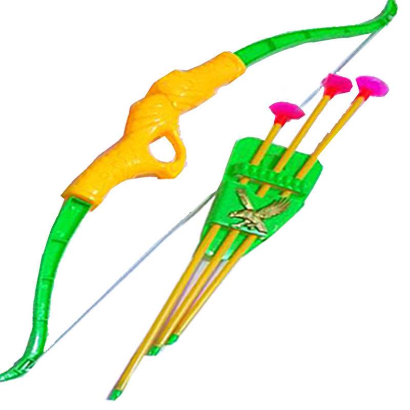 Children's bow and arrow toy full set of archery shooting room indoor outdoor parent -child interactive baby safe suction cup arrow target