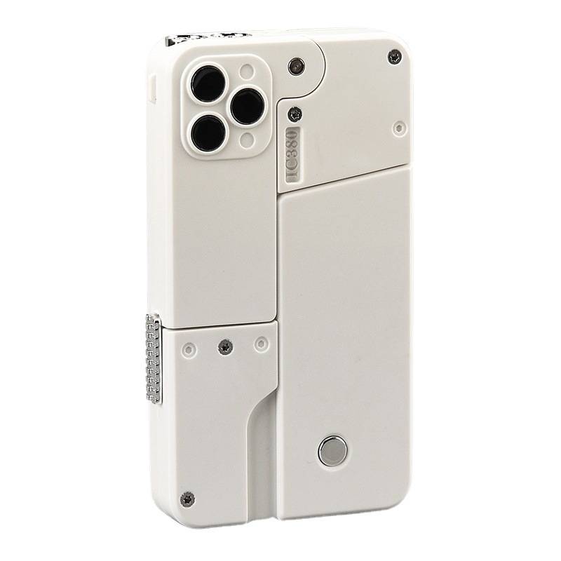 Toys Senior black technology folding mobile phone toy gun throwing soft bullet elastic simulation mobile phone children toys