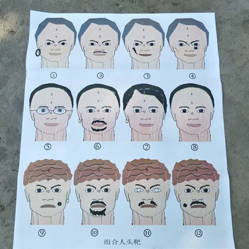 Combining human head target paper memory recognition head target paper training target paper shooting target paper volume large price