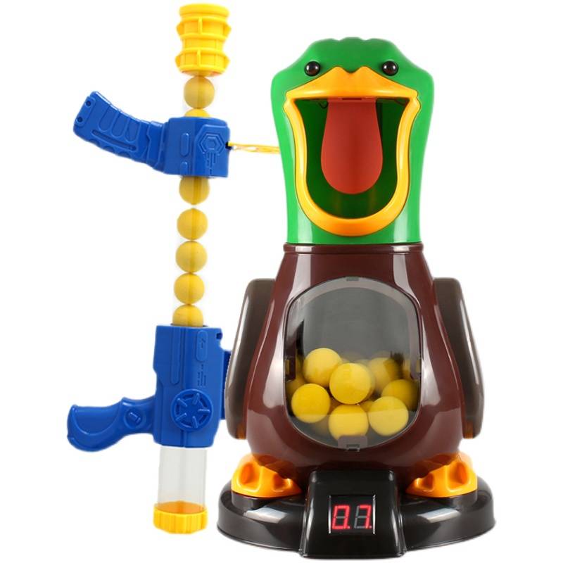 Children hitting my duck shooting toy boy gun 43 parent -child 6 -year -old air -powered soft shotgun, Safety Birthday Gift
