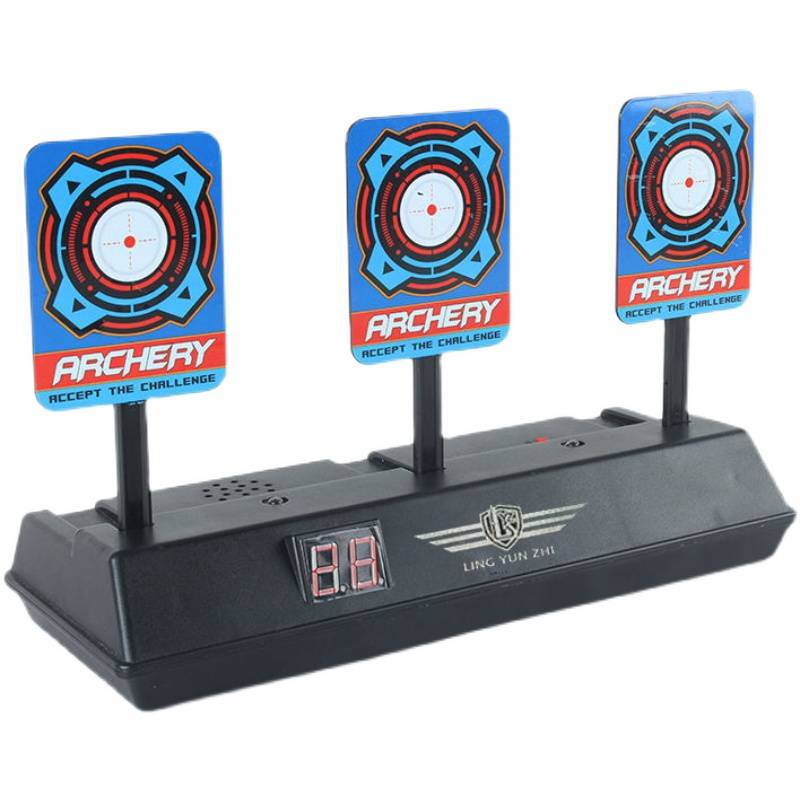 Electric scoring target toy soft shotgun electronic scorers display Shin -person children shooting mobile targets