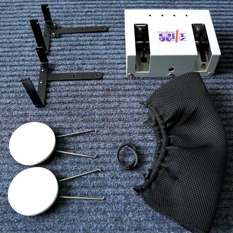 An automatic flip-off of the target-shooter adult-shooter