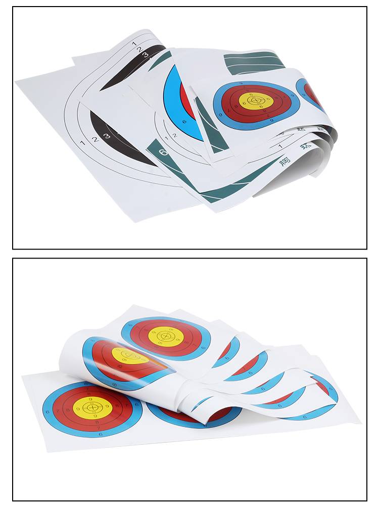 Bow arrow shooting target paper arrow hall Shooting arrow target full ring semi -ring target heart CS outdoor competitive breast ring target map