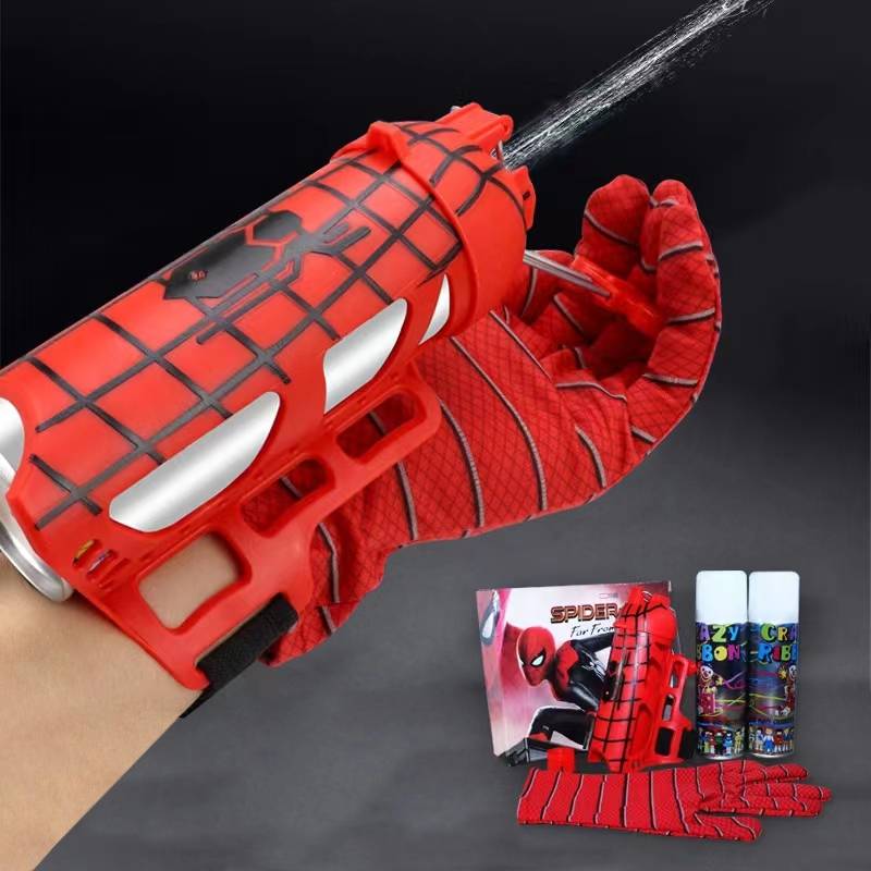 Douyin Red Spider -Man Bullet launcher hero glove shooting soft shotgun children's manual toy genuine