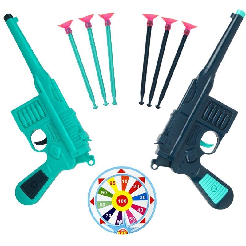 Baby pistol Moset Soft shotgun Police Set sucking bullet can launch suctioning gun children's opening gift men