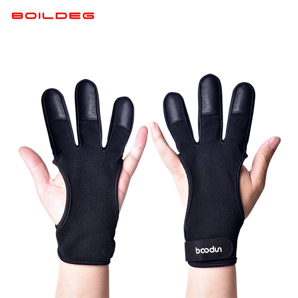 Bow arrow protective arrow gloves triple finger guard fingerprint shooting sports equipment accessories