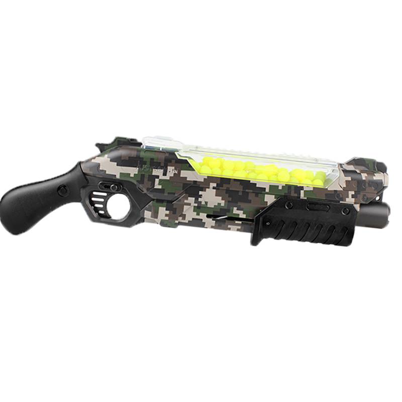 A soft-ball gun, a boy toy toy to shoot a scooter scooter-ball launcher eats chicken eggs