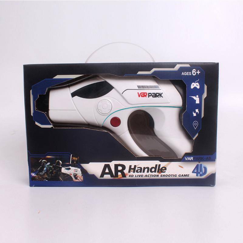 Little boy holiday gift mobile phone Bluetooth connection 4D somatosensory real -life shooting AR game children's toy gun