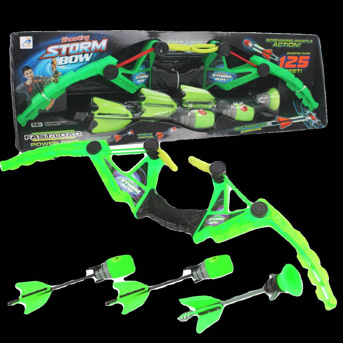 The radish bows and arrows will whistle at the bows and arrows and the children will shoot toys in the open
