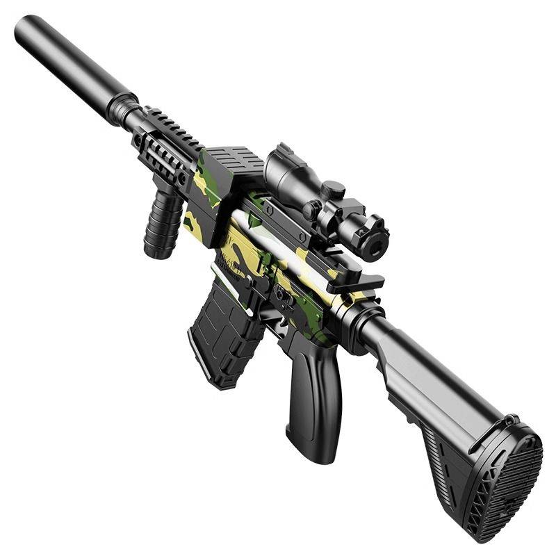 AWM sniper rifle children's toy rifle boy simulation throwing shell soft shotgunn 98k gram full equipment shooting bullet