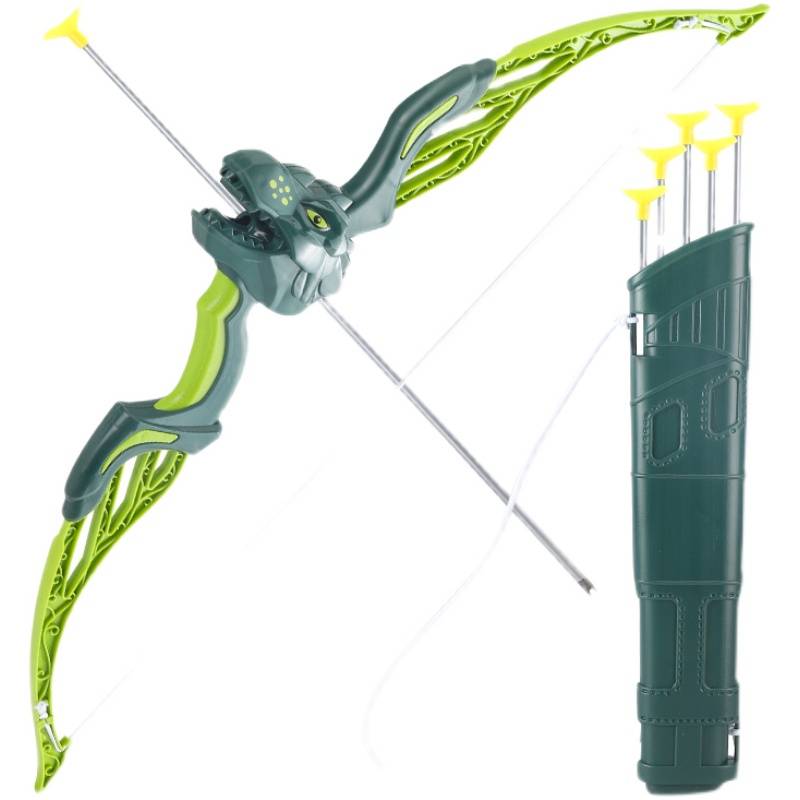 Children's shooting outdoor sports sports fitness dinosaur bow and arrow set toy simulation suction cup 3-6 years old man