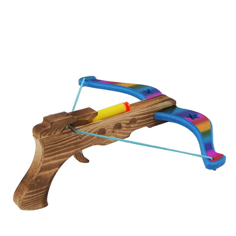 Children's toy sucking crossbow safe wooden bow and arrow shooting suit outdoor parent -child non -lethal soft shotgun