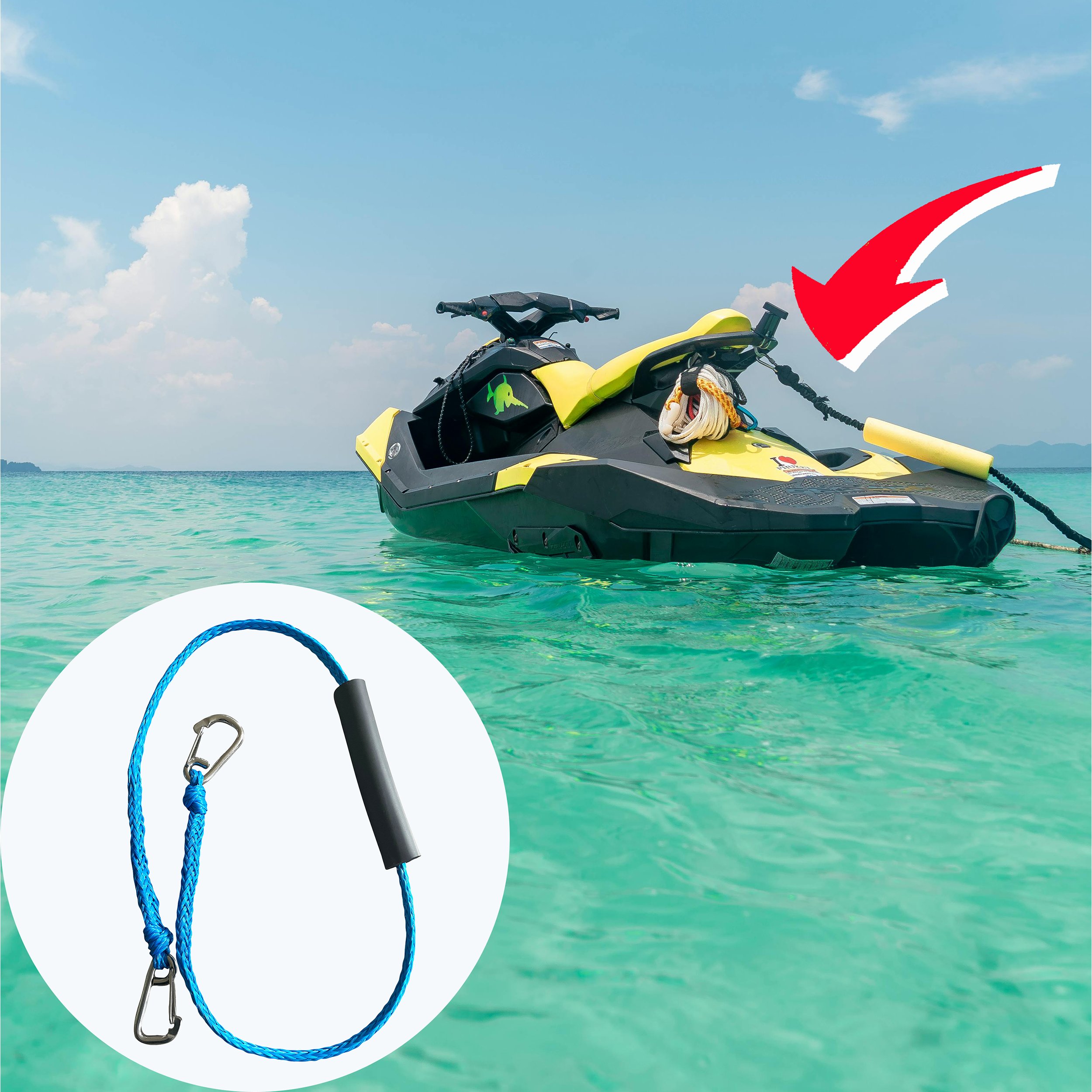 High Quality Dock Ropes Heavy Duty Mooring Ropes For Boat Jet Ski Anchor Ropes