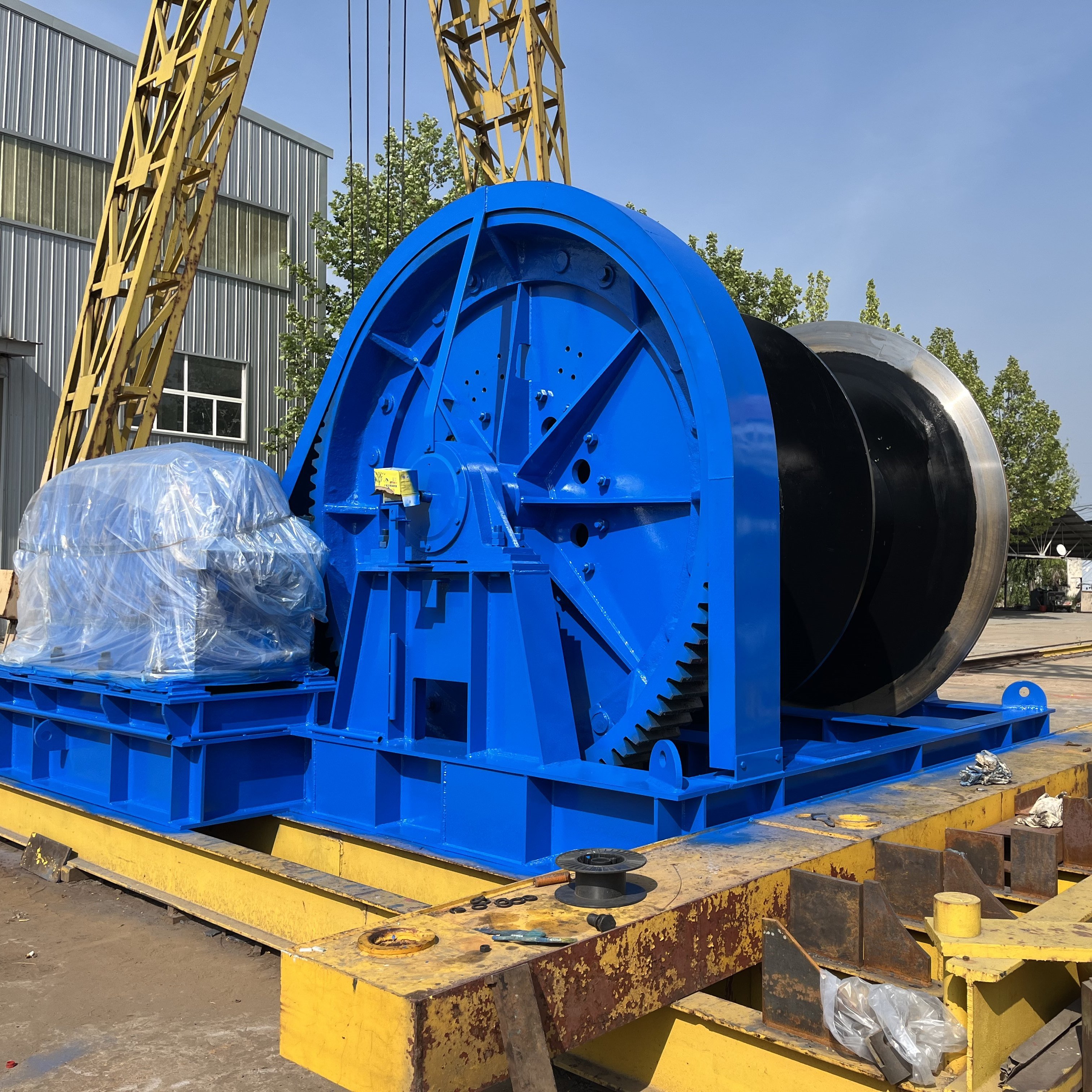 Light Duty 5 Ton Cable Drum Anchor Hydraulic Winch diesel Winch