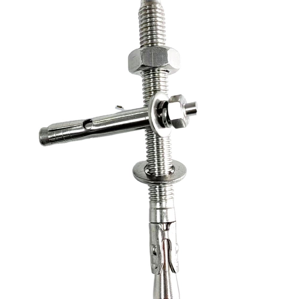 Stainless Steel M10 M16 M20 Through Bolt Expansion Concrete Wedge Anchor Bolt Manufacturer