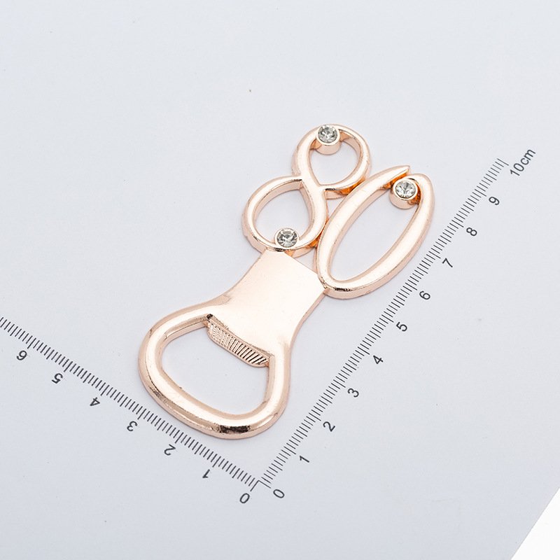Golden Digital 18 30 40 60 65 80 Design Bottle Opener Wedding Birthday Activity Party Souvenirs Beer Opener Gifts for Guests