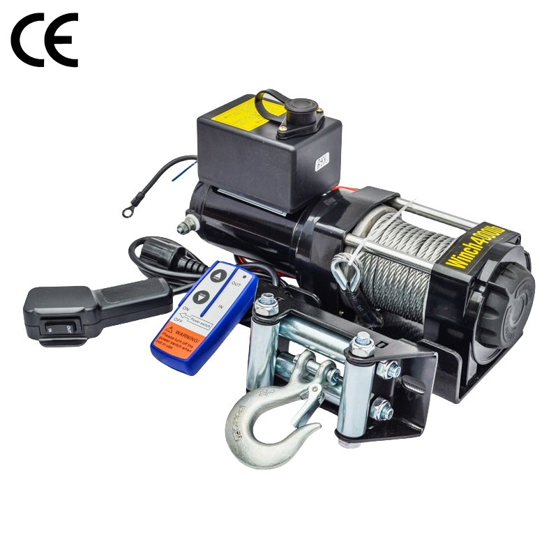 Warehouse Use Electric Winch Boat Car Truck ATV/UTV 500 lb Pull Auto 4x4 Anchor 12V 24V 48V Small Electric Winch