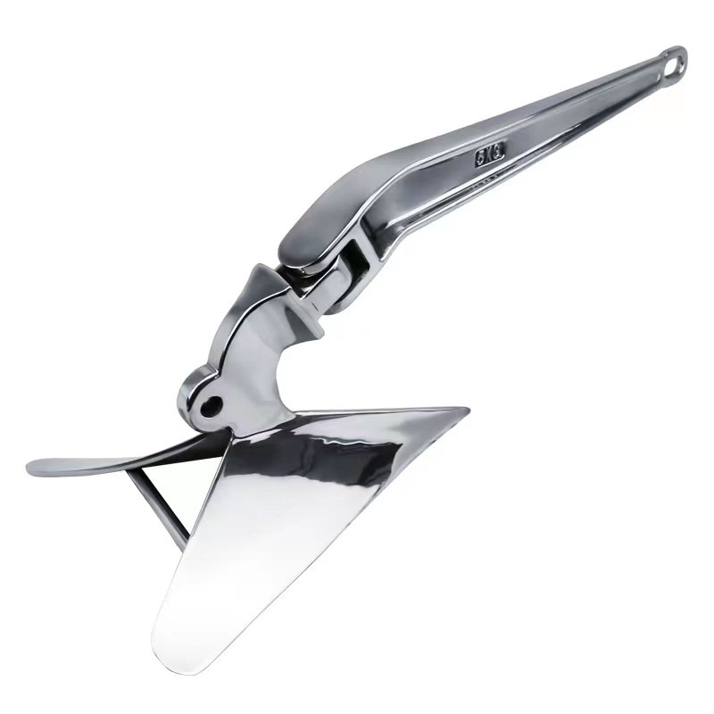 Shanghang Marine Hardware Boat Stainless Steel Mirror Polished Boat Plough Anchor Wing Anchor for Sale