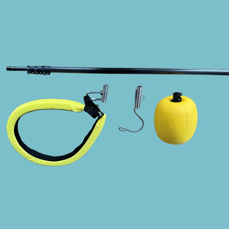 JHW Telescopic Pole 6m 18m Water Rescue Product with Hook and Shallow Water Anchor Safety Equipment