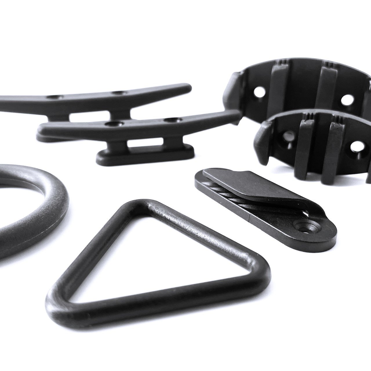 Kayak Anchor Cleat Zig Zag Cleat Round Triangle Ring Kayak Accessories Boat Cleat Boat Accessories Marine Rope Anchor