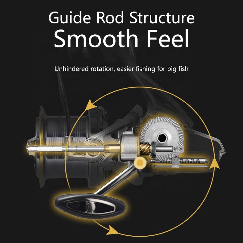 All-Metal Gapless Long-Distance Casting Spinning Reel Oblique Anchor Reel Anchor Rod Sea Rod 8000-14000 Type Fishing Reel