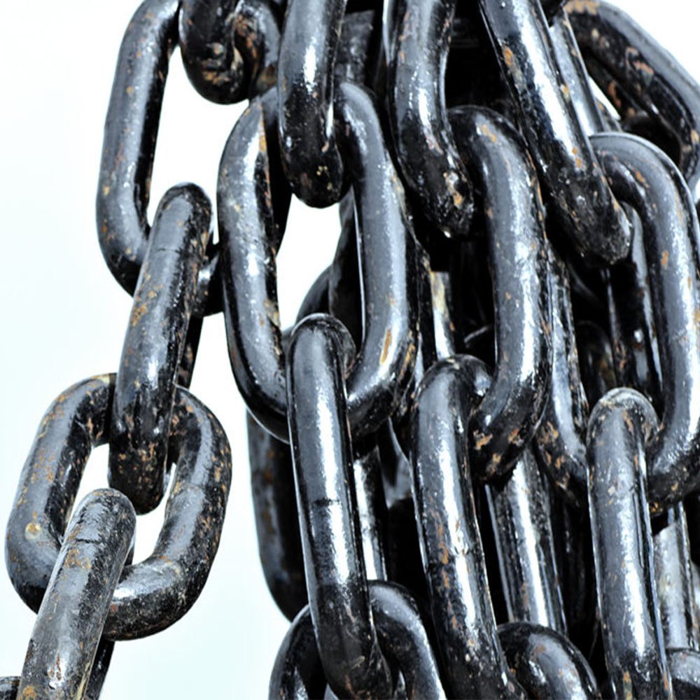 Heavy Duty Industrial Grade 80 Flashing Straight Welded Ship Barge Chain