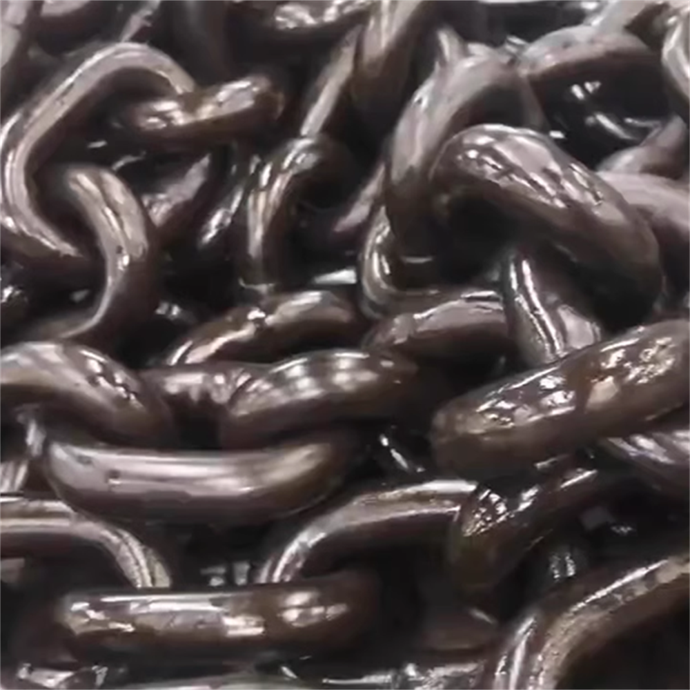 Heavy Duty Industrial Grade 80 Flashing Straight Welded Ship Barge Chain