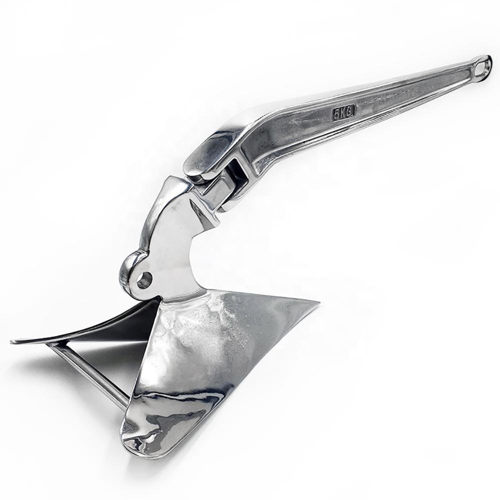 Different Style 316 Stainless Steel Mirror Polished Boat Anchor For Yacht