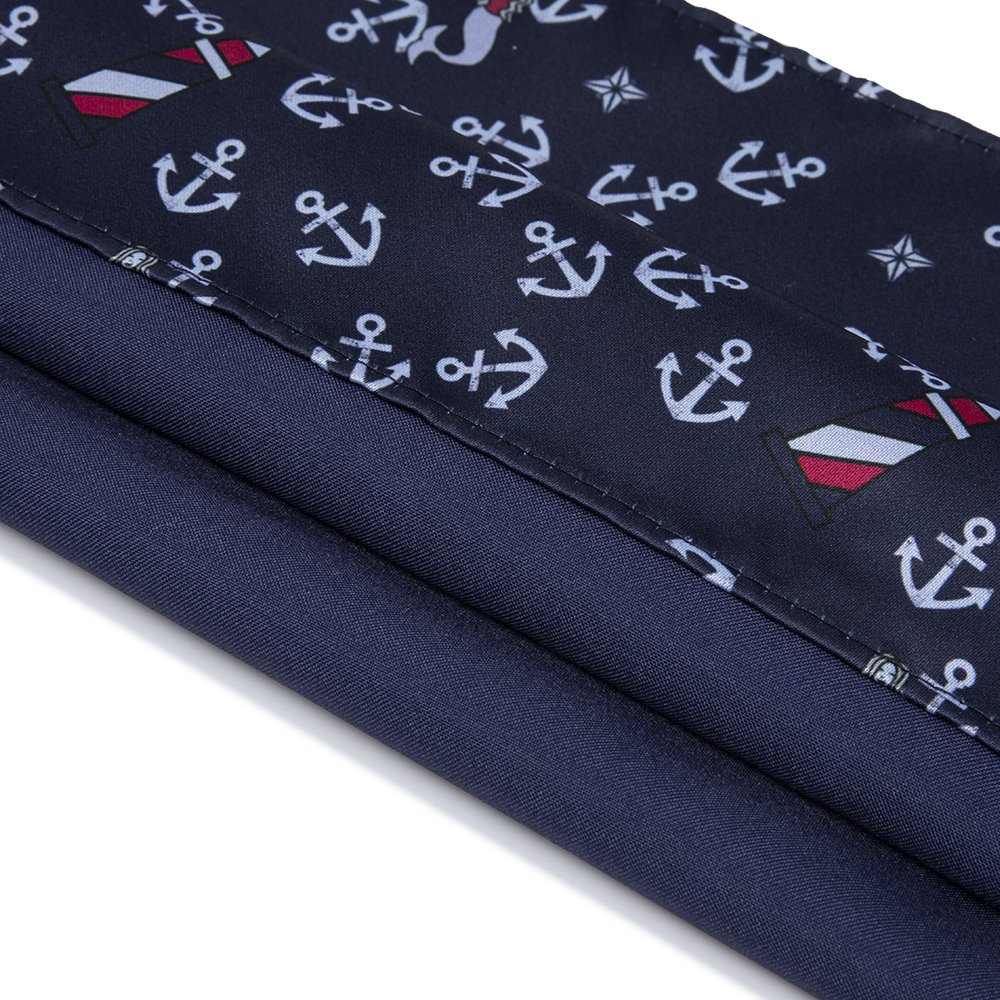 NAVY BLUE NAUTICAL ANCHOR LIGHTHOUSE FISHER SANTA CLAUSE ROSE DESIGNER NECKTIE MERMAID SEA SAILING YACHTING MEN'S TIE
