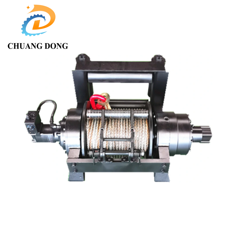 OEM ODM Vertical Type Forestry Logging 12000lbs Hydraulic Winch for Skid Steer Attachment
