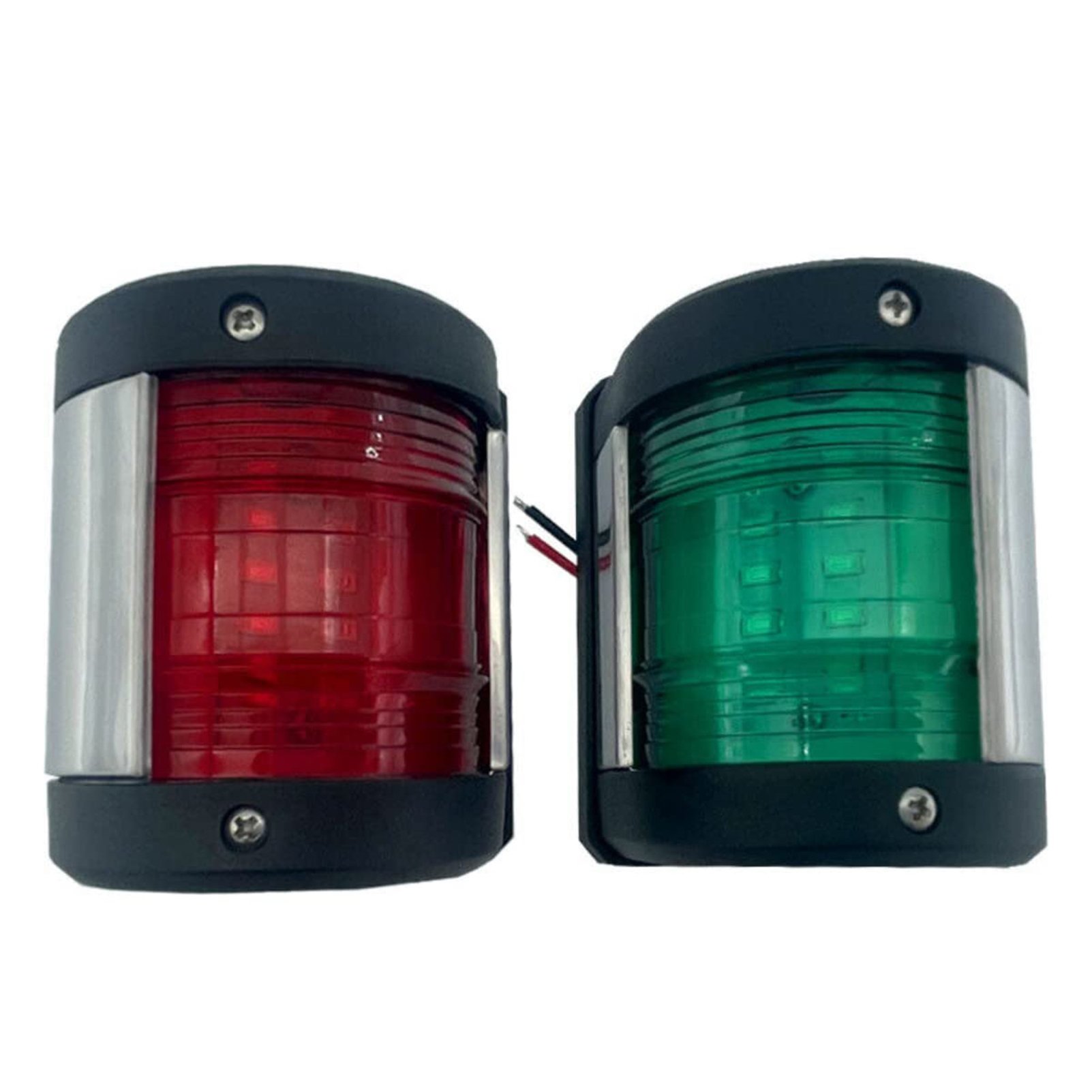 Boat Navigation Light 12V Red+Green LED Side Anchor Row Lights Marine Ship Yacht Kayak Navigation Lights