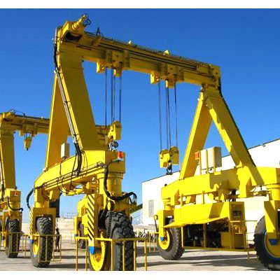 Yaou 10 Ton 30 Ton 50 Ton 80 Ton 100 Ton Rubber Wheeled Mobile Marine Gantry Crane for Engineering & Construction Machinery