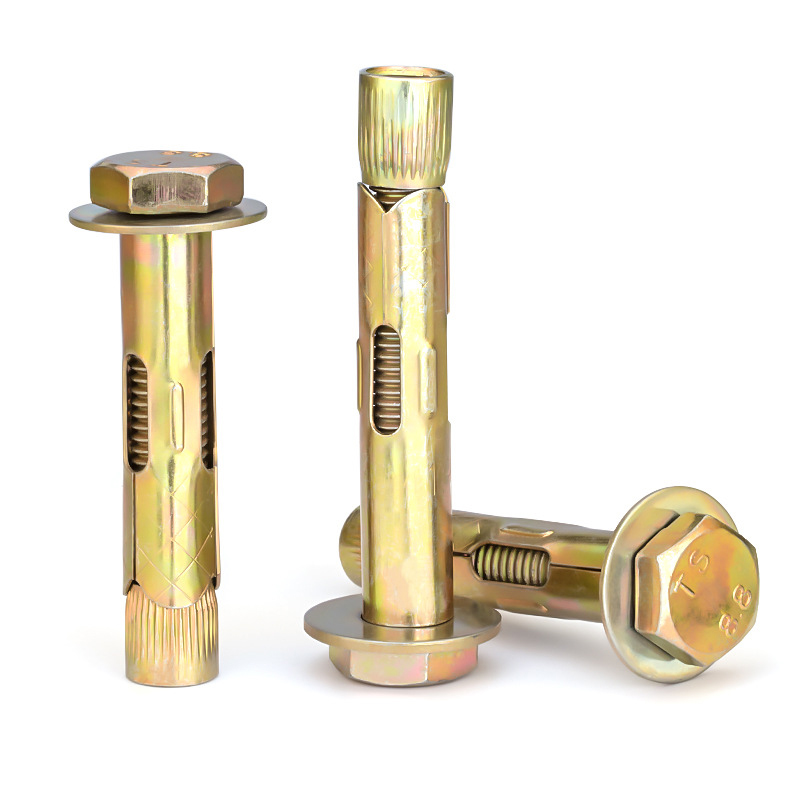 Factory Price High Quality Hex Bolt Sleeve Anchor M6-M20 Carbon Steel Yellow Zinc Sleeve Anchor