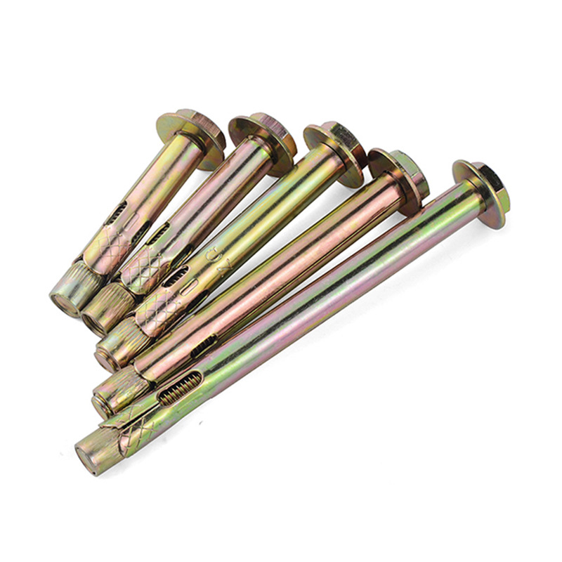 Factory Price High Quality Hex Bolt Sleeve Anchor M6-M20 Carbon Steel Yellow Zinc Sleeve Anchor