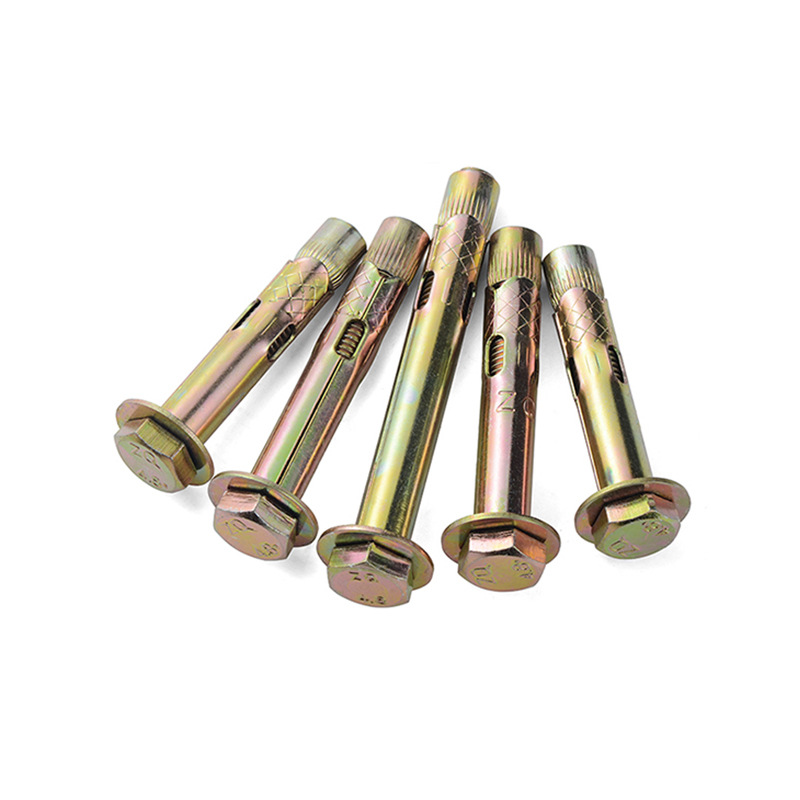 Factory Price High Quality Hex Bolt Sleeve Anchor M6-M20 Carbon Steel Yellow Zinc Sleeve Anchor