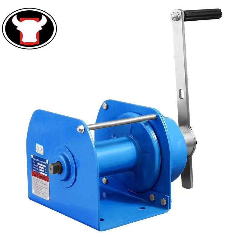 Trailer Winch Manual Winch for Boat 0.5T 1T 2T 3T Capacity Dual Gear Drive Trailer