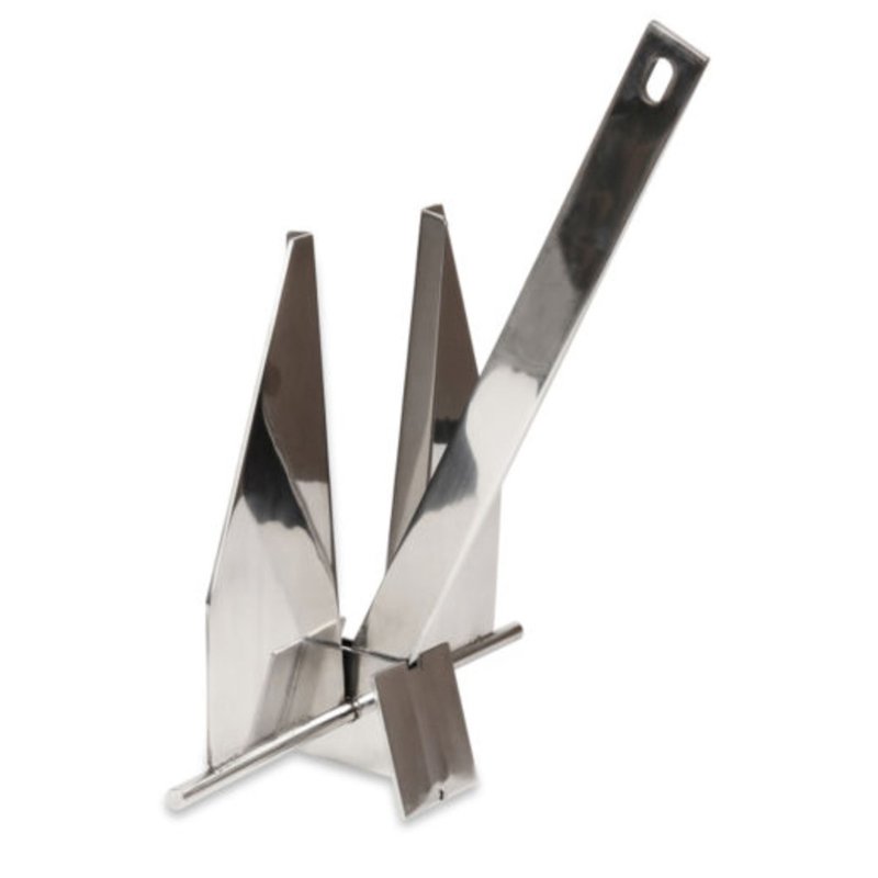 LARIN 3.5kg 316 Stainless Steel Marine Fluke Anchor Boat Anchor Danforth Anchor for Sale