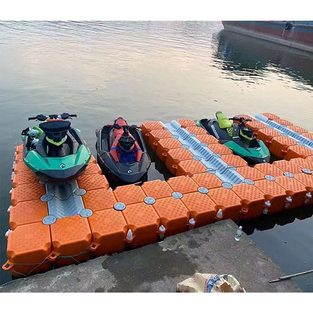 Hot-selling Plastic Floating Pontoon Jet Ski Dock Platform Floating Boat Dock HDPE Cubes