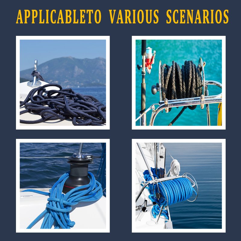 Manufacturer Oem Double Braided Marine Rope Nylon Anchor Rope Mooring Sailing Rope Nylon Dock Lines Anchor Line