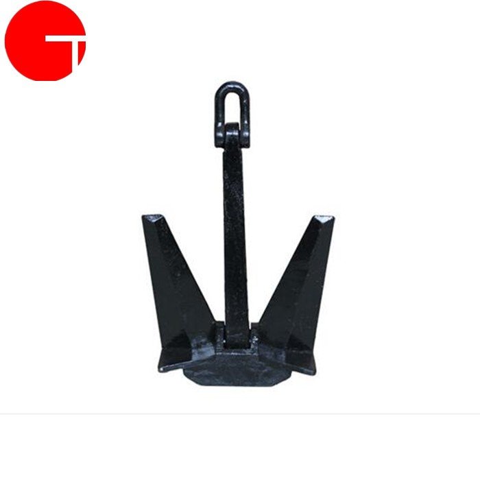 1020 Kgs Hall Anchor Japan Stockless Marine Boat Anchor with Shackle Black Painted Spek Anchor