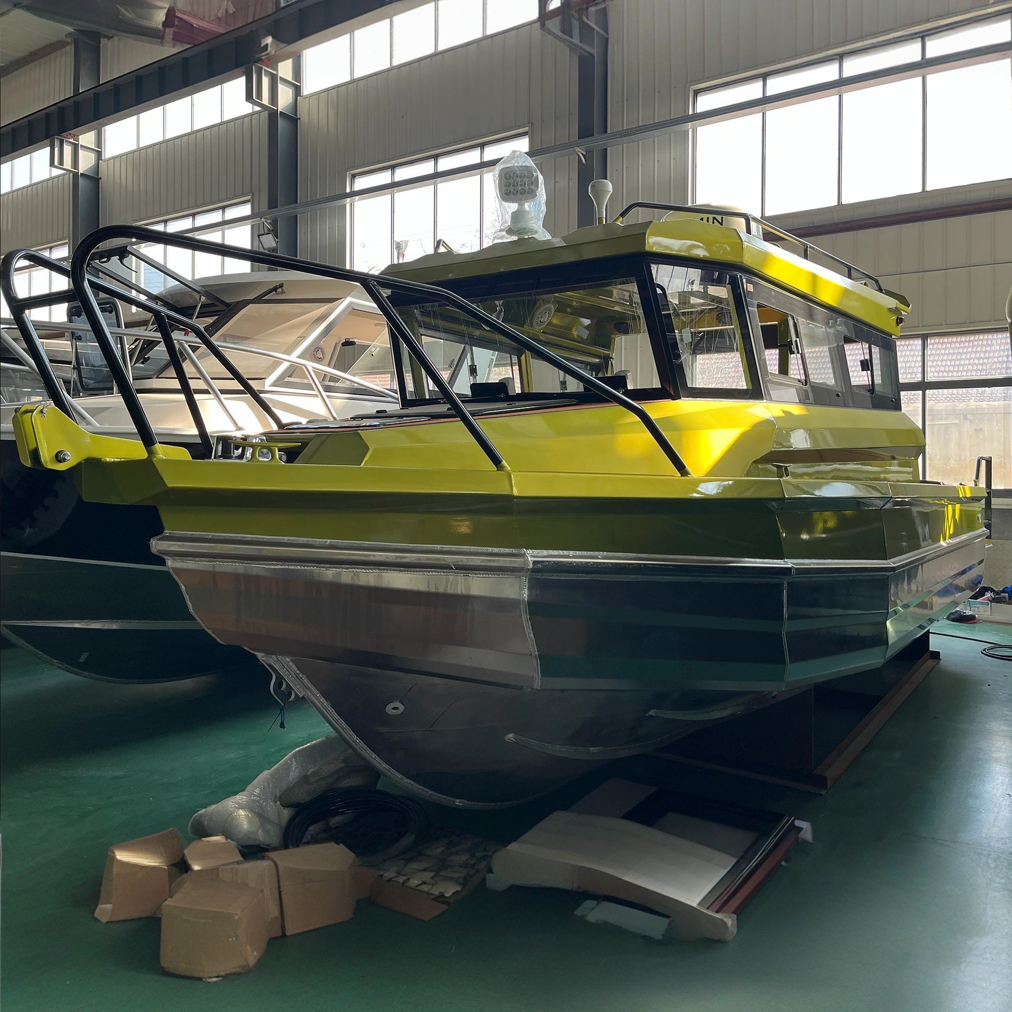 7.5m Gospel Small Luxury Aluminum Fishing Speed Boat Aluminum Boats Yacht for Fishing