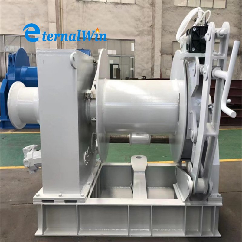 Fishing Boat Single Drum Hydraulic Anchor Lifting Winch 3ton 5ton