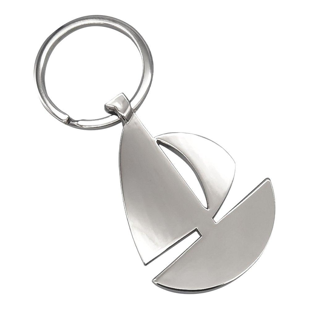 Wholesale Small Order Fashion Metal Creative Key Chain Cute Mini Personalized Boat Anchor Sailboat Ship Keychain for Men Gift
