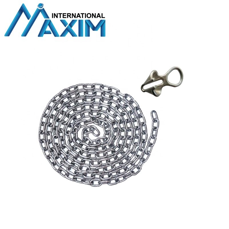 Grade AISI316 Stainless Steel Pump Lifting Chain With Oblong Ring
