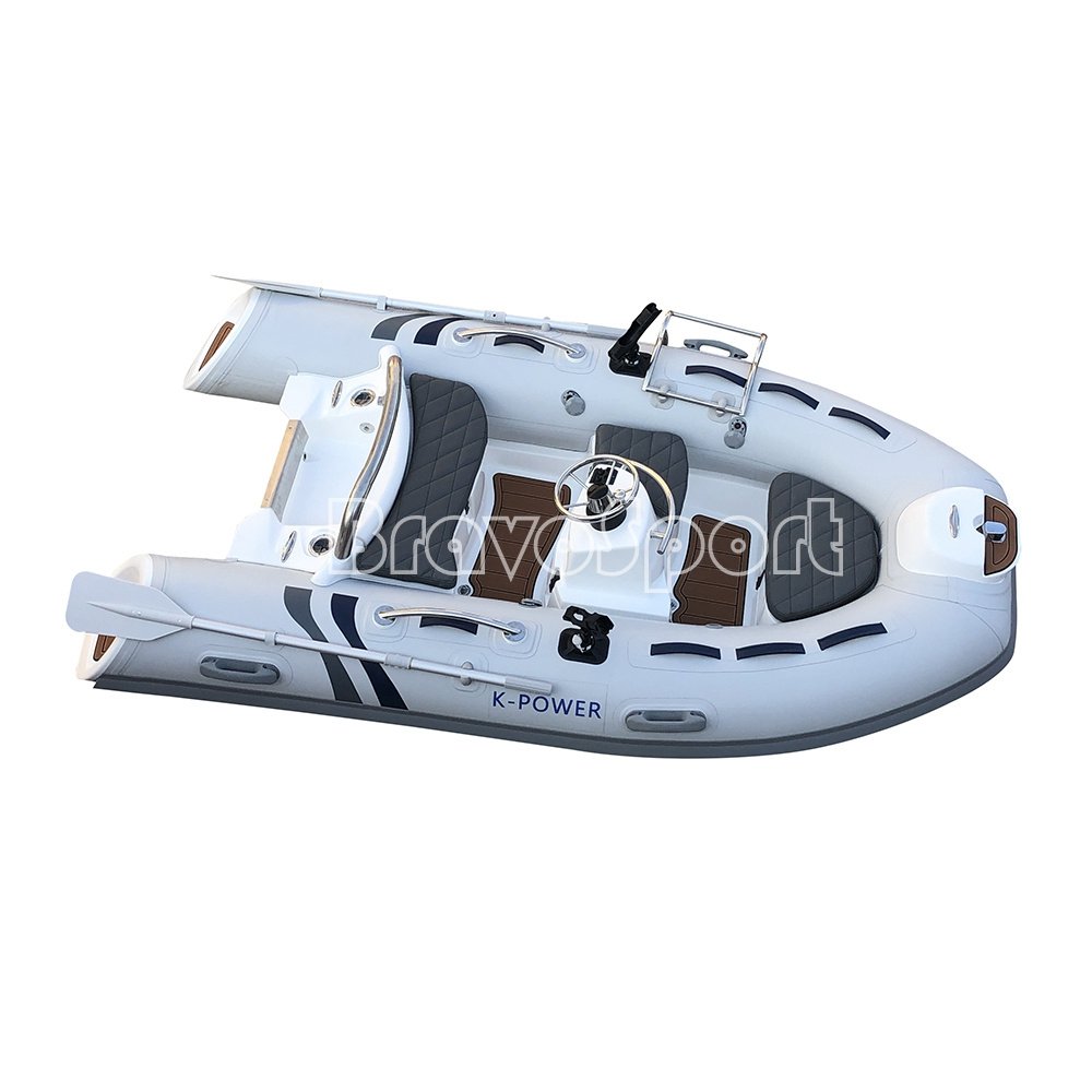 Small Dinghy 10ft RIB300 Hypalon/PVC Fiberglass Hull RIB Rowing Boats with Anchor Light