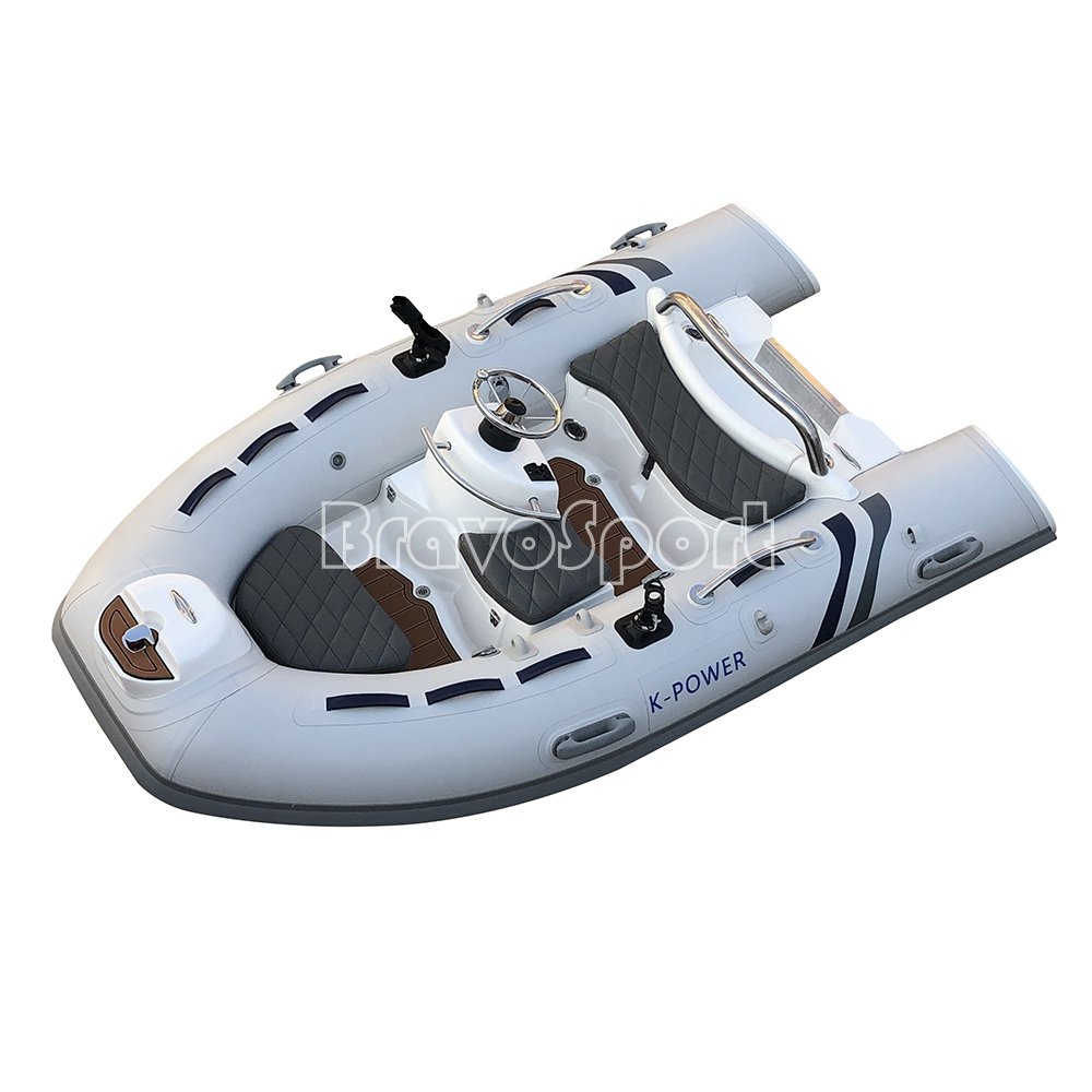 Small Dinghy 10ft RIB300 Hypalon/PVC Fiberglass Hull RIB Rowing Boats with Anchor Light