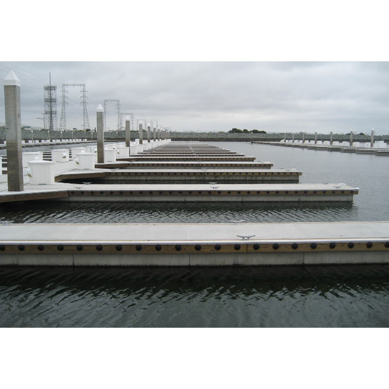 Durable Concrete Structure Marina Platform Modular Concrete Pontoon Floating Boat Dock