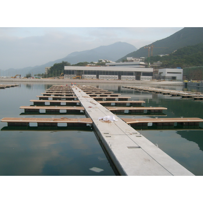 Durable Concrete Structure Marina Platform Modular Concrete Pontoon Floating Boat Dock