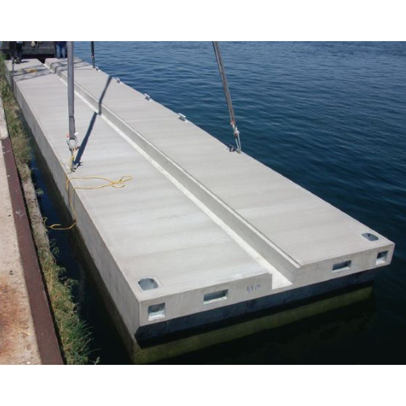 Durable Concrete Structure Marina Platform Modular Concrete Pontoon Floating Boat Dock