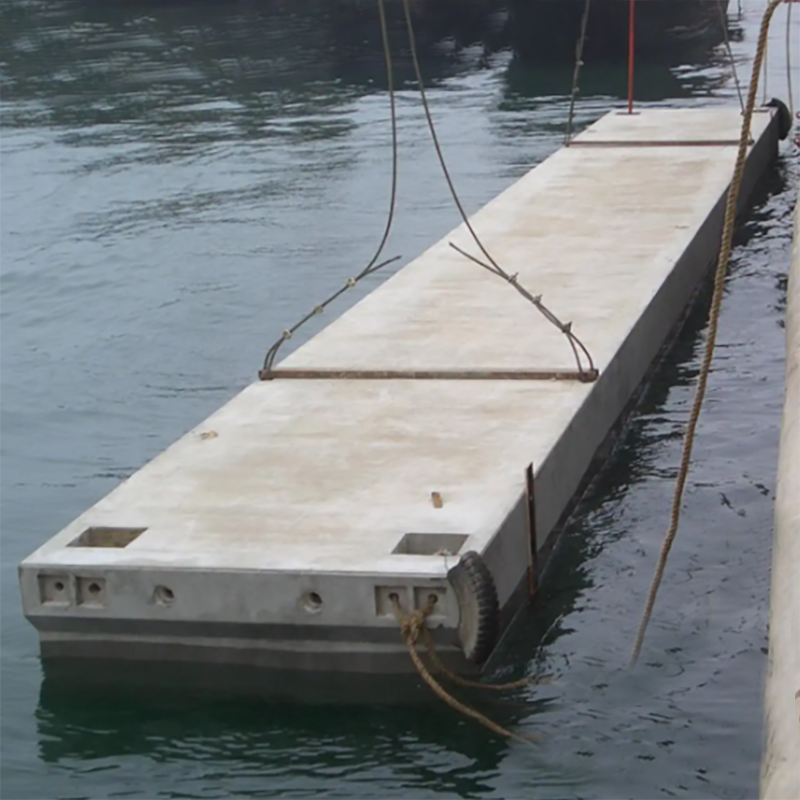 Durable Concrete Structure Marina Platform Modular Concrete Pontoon Floating Boat Dock